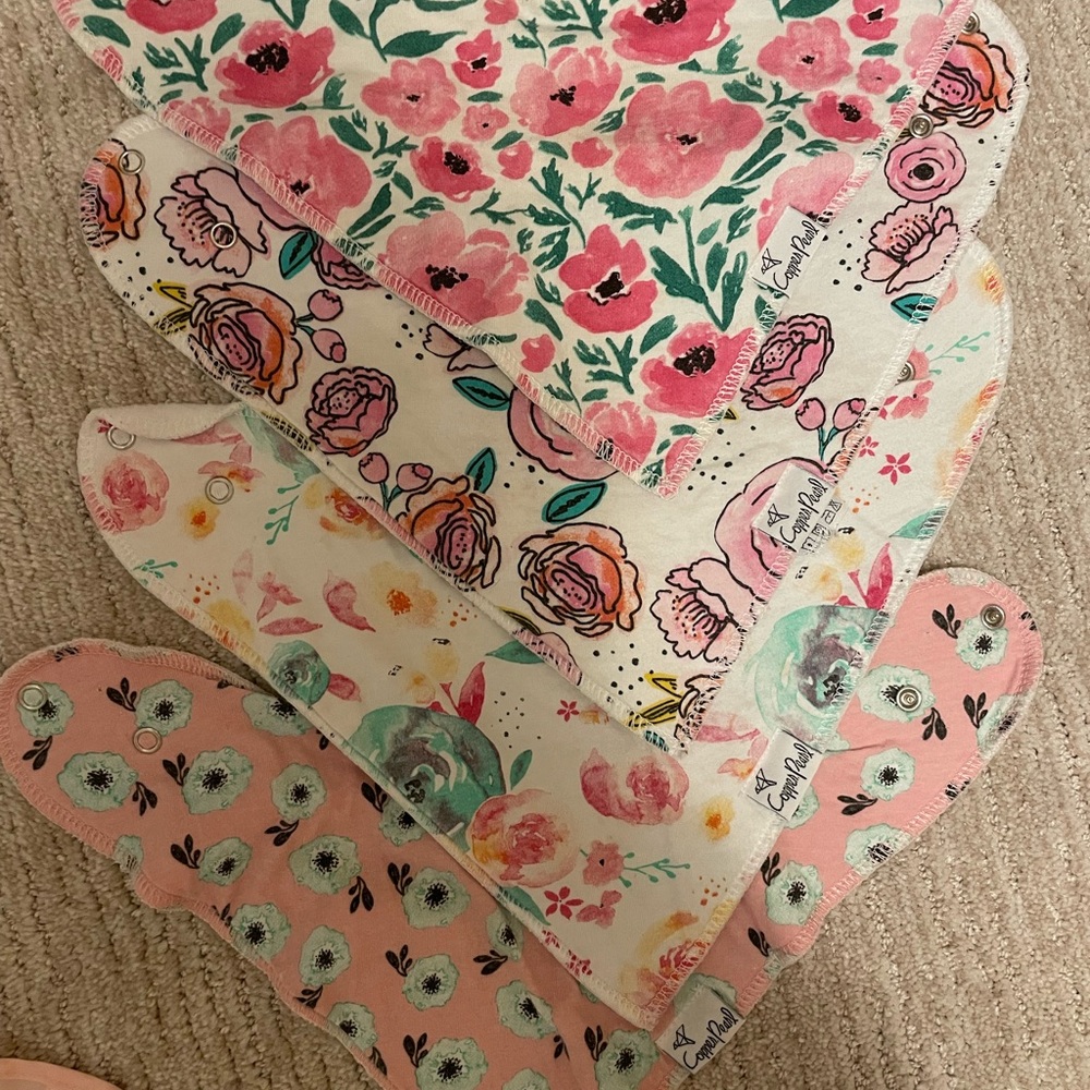 Copper Pearl bibs